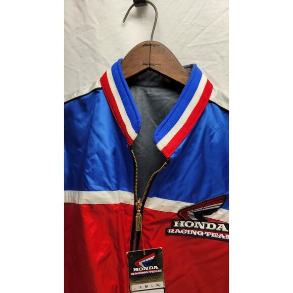 VTG RARE NWT HONDA RACING REVERSIBLE FULL ZIP JACKET SIZE XL - Picture 7 of 16